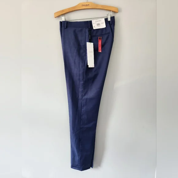green emerald velvet dress Calvin Klein Mens Slim Fit Taupe Herringbone Flat Front Wool Dress Pants main image 1